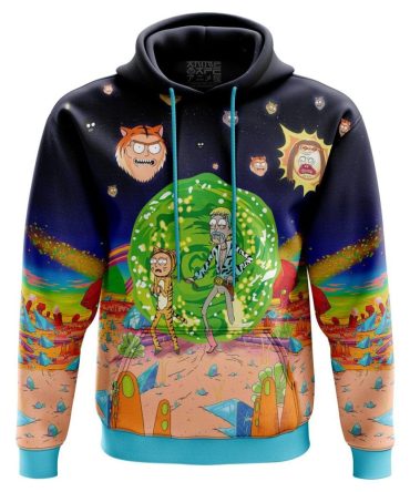 Trippy Morty Joe Exotic Tiger King 3D All Over Print Hoodie