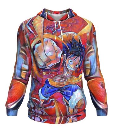 Trippy One Piece 3D All Over Print Hoodie