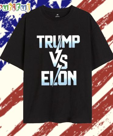 Trump Vs Elon Typography 2025 T Shirt