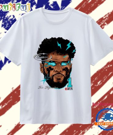 Tua Tagovailoa #1 Lightning Eyes Nfl Big Head Comic T Shirt