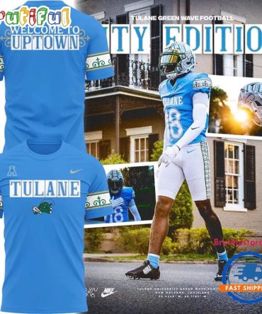 Tulane Green Wave Football 2025 City Edition T Shirt