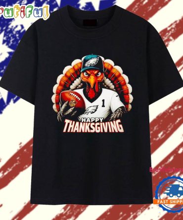 Turkey Philadelphia Eagles Happy Thanksgiving T Shirt