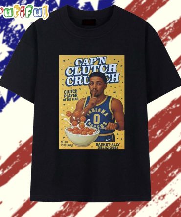 Tyrese Haliburton Cap’S Clutch Crunch Clutch Player Of The Year T Shirt