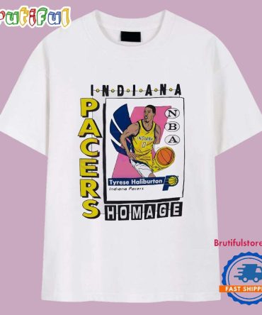 Tyrese Haliburton Indiana Pacers Skybox Art T Shirt