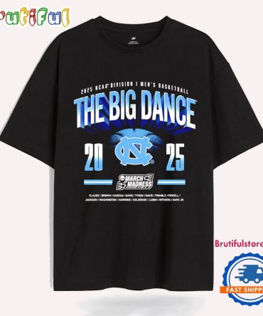 Unc Men’S Basketball 2025 Big Dance T Shirt