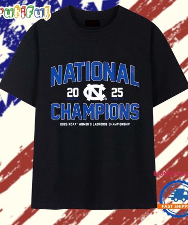 Unc Women’S Lacrosse 2025 National Champions Logo T Shirt