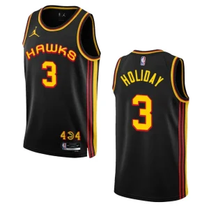 Hawks 2022-23 Statement Edition Aaron Holiday Black Jersey Swingman - Alzaintravels
