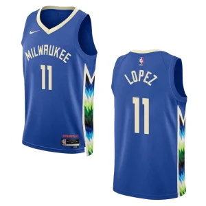 Bucks 2022-23 City Edition Brook Lopez Royal Jersey Swingman - Alzaintravels