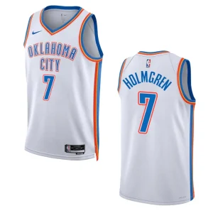 Thunder 2022-23 Association Edition Chet Holmgren White Jersey Swingman - Alzaintravels