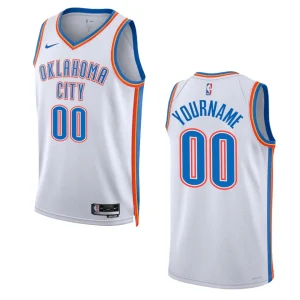 Thunder 2022-23 Association Edition Custom White Jersey Swingman - Alzaintravels