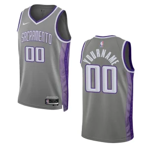 Kings 2022-23 City Edition Custom Anthracite Jersey Swingman - Alzaintravels