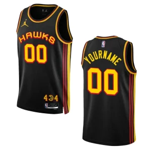 Hawks 2022-23 Statement Edition Custom Black Jersey Swingman - Alzaintravels