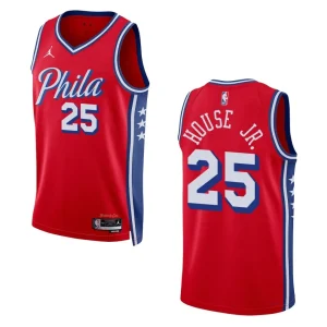 76ers 2022-23 Statement Edition Danuel House Red Jersey Swingman - Alzaintravels