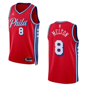 76ers 2022-23 Statement Edition De'Anthony Melton Red Jersey Swingman - Alzaintravels