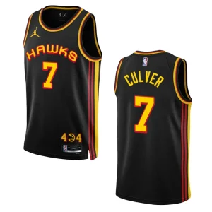Hawks 2022-23 Statement Edition Jarrett Culver Black Jersey Swingman - Alzaintravels