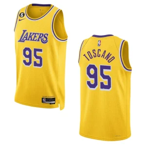 Lakers 2022-23 Icon Edition Juan Toscano-Anderson Yellow Jersey Swingman - Alzaintravels