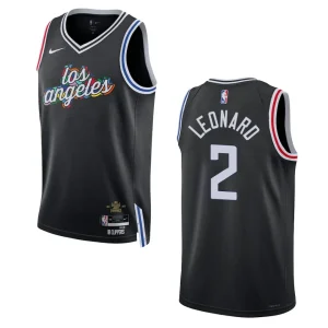 Clippers 2022-23 City Edition Kawhi Leonard Black Jersey Swingman - Alzaintravels