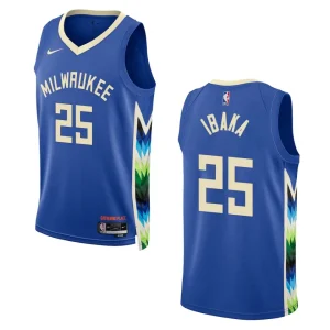 Bucks 2022-23 City Edition Serge Ibaka Royal Jersey Swingman - Alzaintravels
