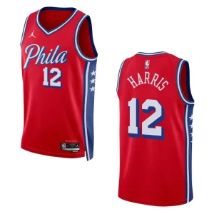 76ers 2022-23 Statement Edition Tobias Harris Red Jersey Swingman - Alzaintravels