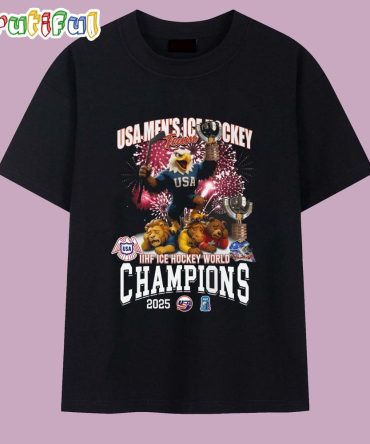 Usa Men'S Ice Hockey World Champions 2025 New T Shirt