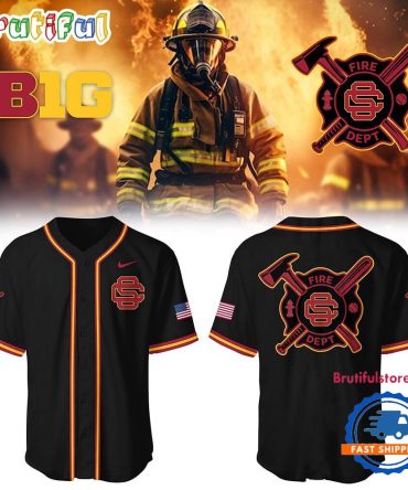 Usc Trojans X Firefighter Appreciation Night Limited Edition Baseball Jersey