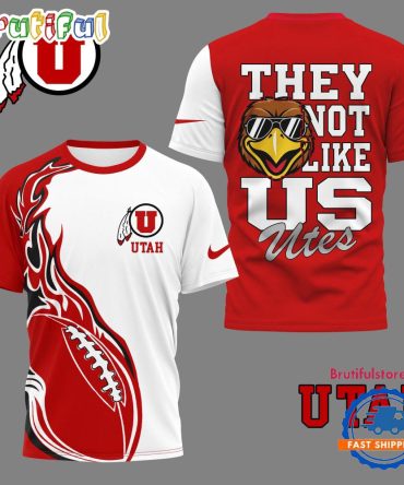 Utah Utes 2025 Ncaa They Not Like Us Unisex 3D Shirt