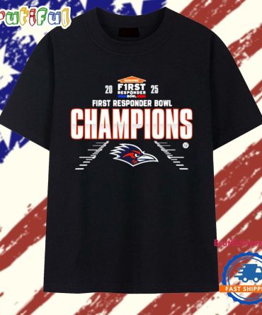 Utsa Roadrunners Football 2025 First Responder Bowl Champions Classic T Shirt