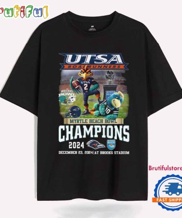 Utsa Roadrunners Myrtle Beach Bowl Champions 2024 T Shirt