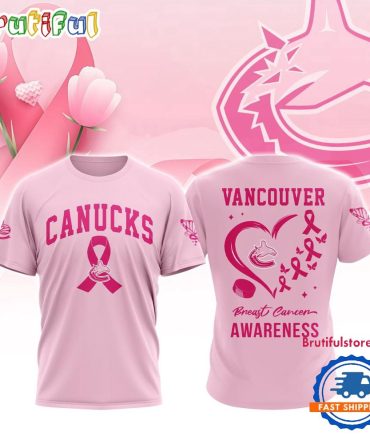 Vancouver Canucks 2025 Nhl Pink Breast Cancer Awareness All Over Print Shirt