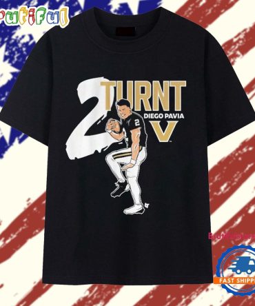 Vanderbilt Commodores Diego Pavia 2 Turnt T Shirt