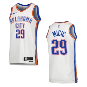 Vasilije Micic Association Edition Oklahoma City Thunder 2022-23 White Swingman Jersey - Alzaintravels