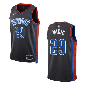 Vasilije Micic City Edition Oklahoma City Thunder 2022-23 Black Swingman Jersey - Alzaintravels