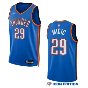 Vasilije Micic Icon Edition Oklahoma City Thunder 2022-23 Blue Swingman Jersey - Alzaintravels