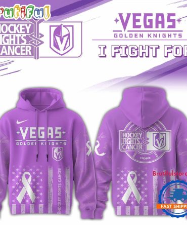 Vegas Golden Knights 2025 Nhl Hockey Fights Cancer Limited Edition Hoodie Shirt