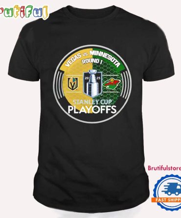 Vegas Golden Knights Minnesota Wild 2025 Stanley Cup Playoffs Round T Shirt