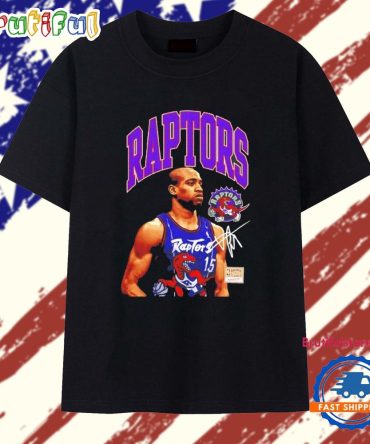 Vince Carter Toronto Raptors Nba Basketball Signature Graphic T Shirt