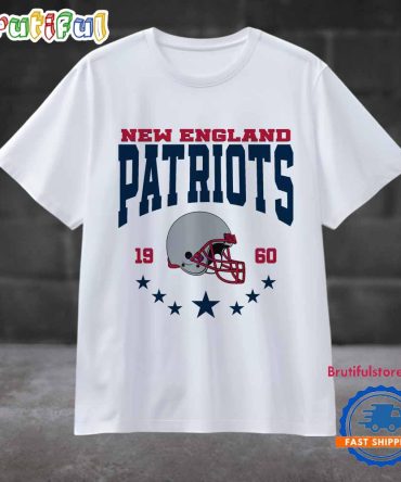 Vintage 1960 New England Patriots Football Helmet T Shirt