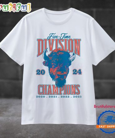 Vintage Buffalo Bills Five Time Division 2024 Champions T Shirt