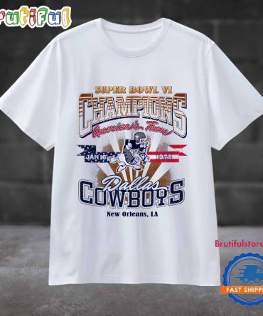 Vintage Dallas Cowboys Super Bowl Vi Champions T Shirt