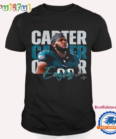Vintage Jalen Carter 98 Philadelphia Eagles Football Players Super Bowl 2025 T Shirt