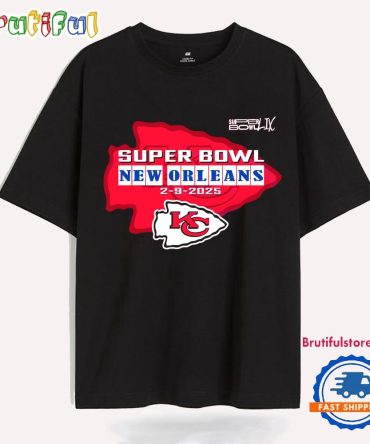Vintage Super Bowl New Orleans Feb 9 2025 Chiefs Logo T Shirt