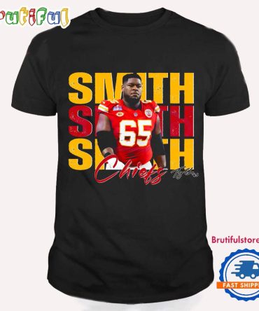 Vintage Trey Smith 65 Kansas City Chiefs Football Players Super Bowl 2025 T Shirt