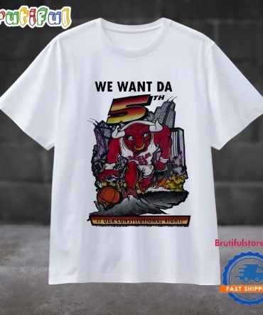 Vintage We Want Da 5Th Chicago Bulls Basketball T Shirt