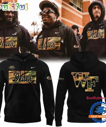 Wake Forest Demon Deacons Football New Salute To Service 2025 Hoodie Shirt