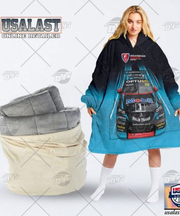 Walkinsaw Andretti United Chaz Mostert #25 Barthust 100 Winner 2021 Supercars Blanket Hoodie Hoodie Blanket