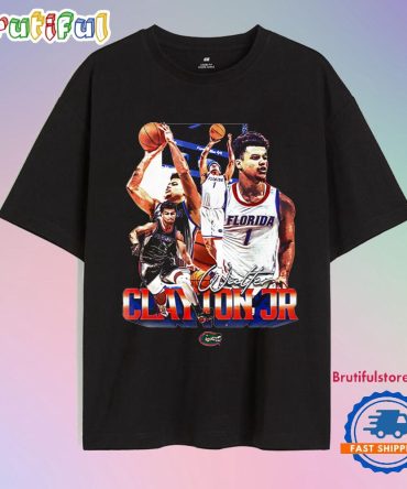 Walter Clayton Jr Florida Gators Champions Signature Player Collage T Shirt
