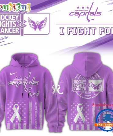 Washington Capitals 2025 Nhl Hockey Fights Cancer Limited Edition Hoodie Shirt