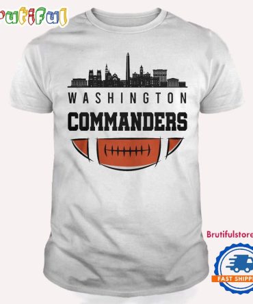 Washington Commanders Nfl 2025 City Skyline T Shirt