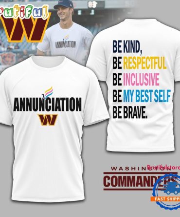 Washington Commanders Nfl Annunciation 2025 Unisex 3D Shirt