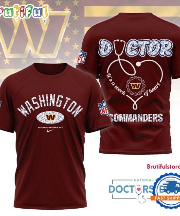Washington Commanders Nfl National Doctors Day Unisex 3D Shirt